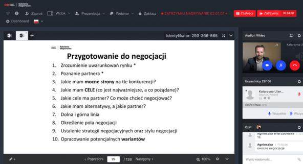 „Negocjacje i obrona ceny na rynkach zagranicznych”, Olsztyn